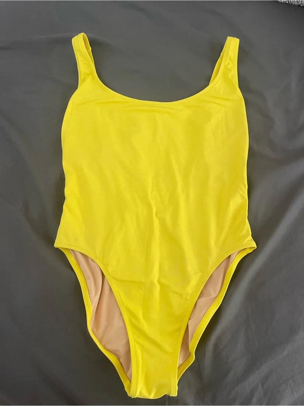 J. Crew Yellow One-piece Swimsuit